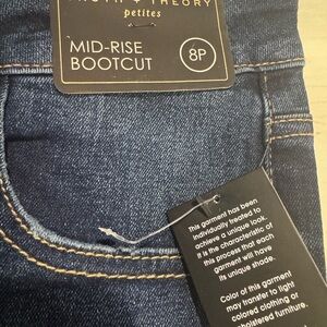 Truth & Theory Women's Mid-Rise Boot Cut Jeans - Dark Blue